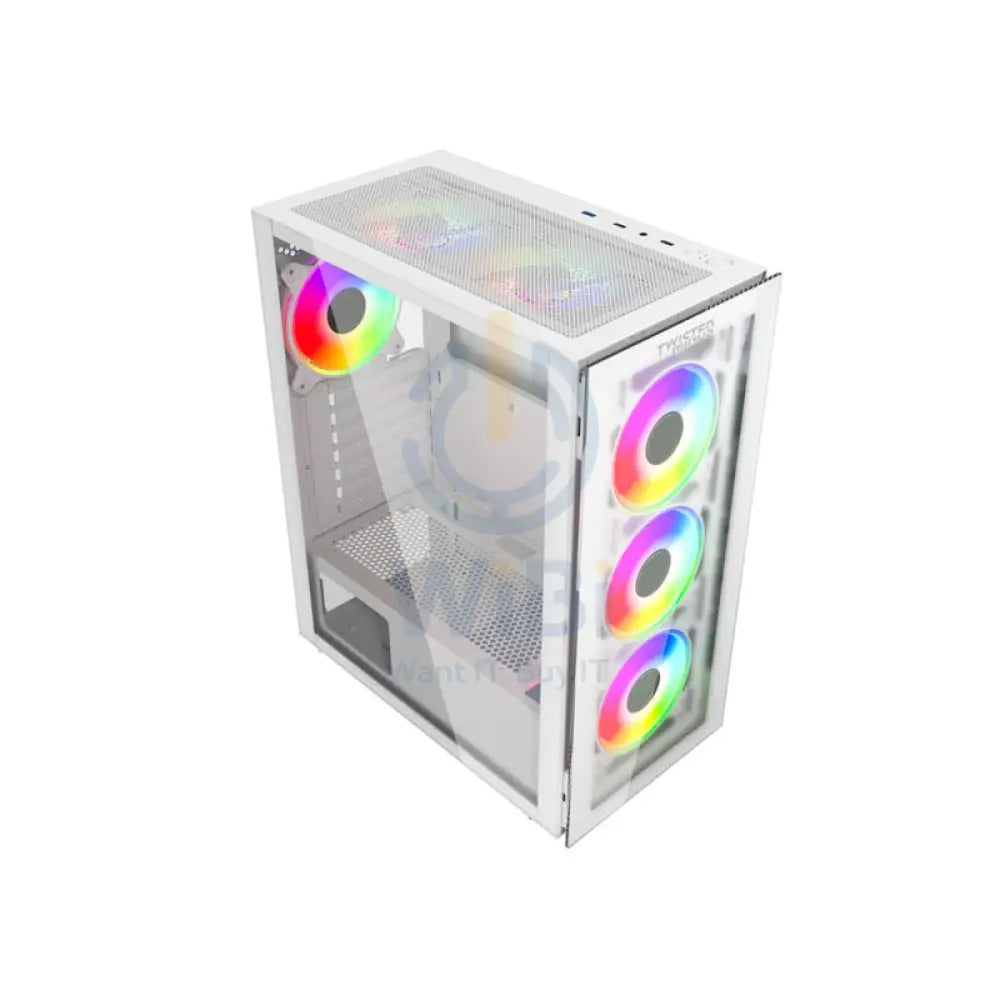 Twisted Minds Manic Shooter-03 Mid Tower ARGB Fan Gaming Case - 4 x 120mm / White Accessories > Other Accessories >