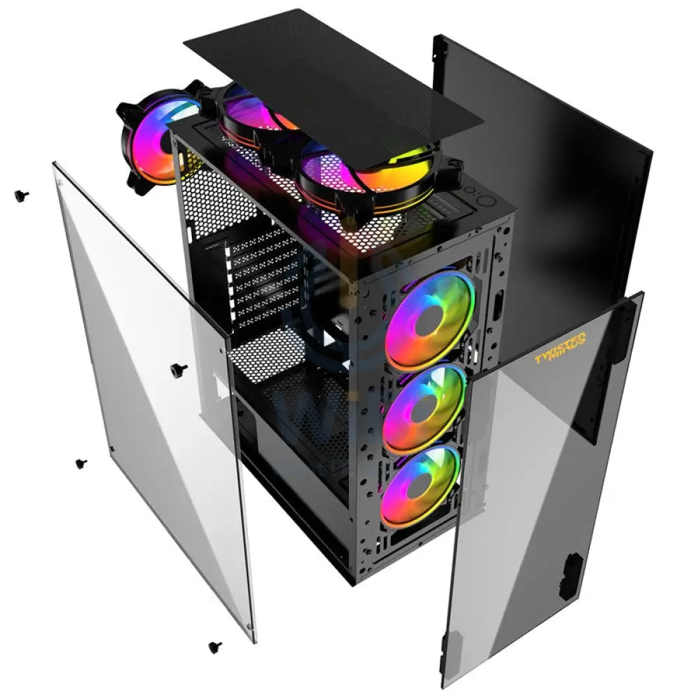 تويستد مايندز Shooter-03 Mid Towerحافظة الألعاب حافظة أسود اكسسوارات إكسسوارات أخرى منطقة الألعاب