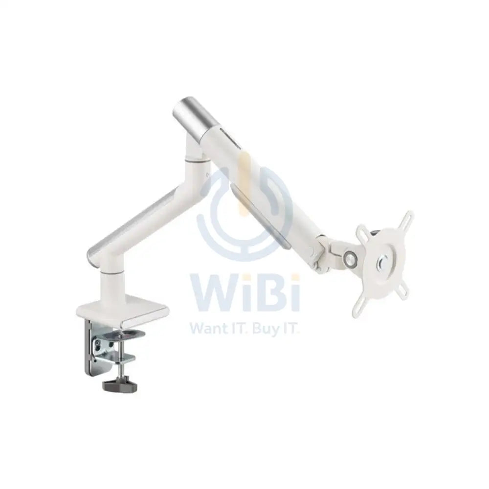 Twisted Minds Single Monitor Premium Slim Aluminum Spring Monitor Arm - 17’’-32’’ Inch / 479mm / Fine Texture White