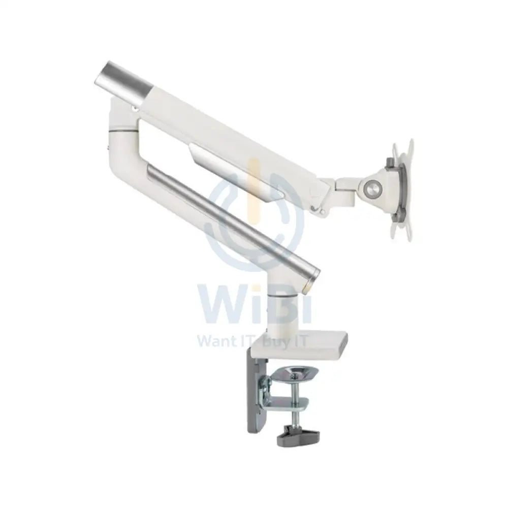 Twisted Minds Single Monitor Premium Slim Aluminum Spring Monitor Arm - 17’’-32’’ Inch / 479mm / Fine Texture White