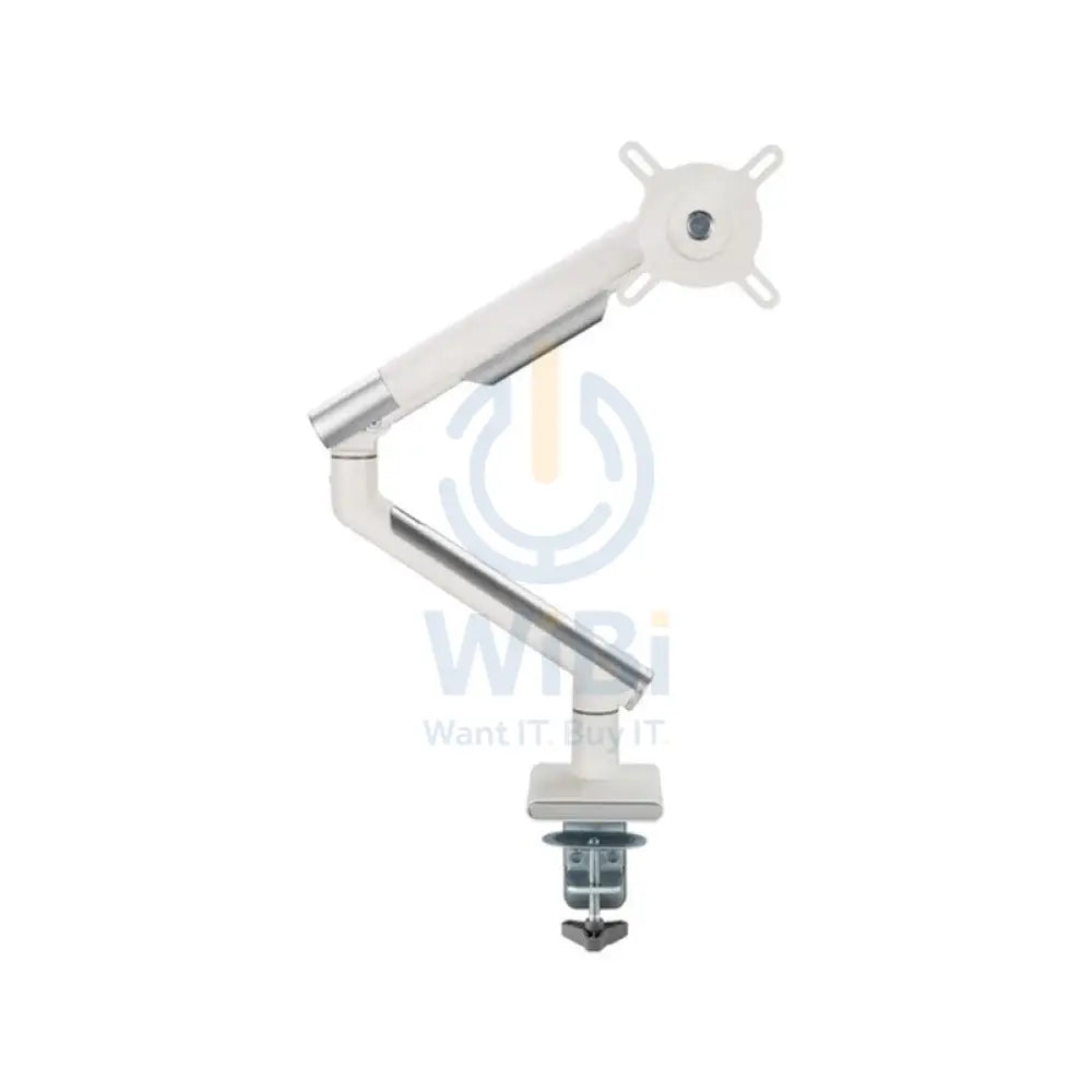 Twisted Minds Single Monitor Premium Slim Aluminum Spring Monitor Arm - 17’’-32’’ Inch / 479mm / Fine Texture White