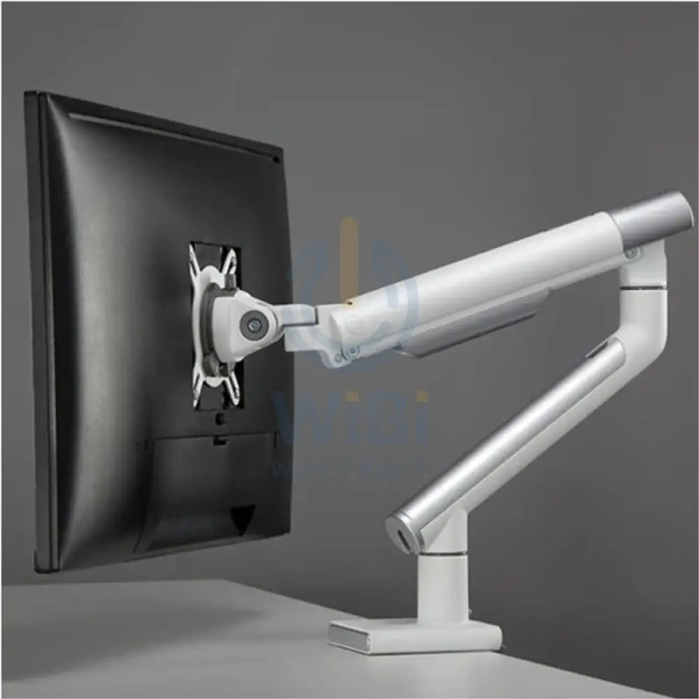 Twisted Minds Single Monitor Premium Slim Aluminum Spring Monitor Arm - 17’’-32’’ Inch / 479mm / Fine Texture White