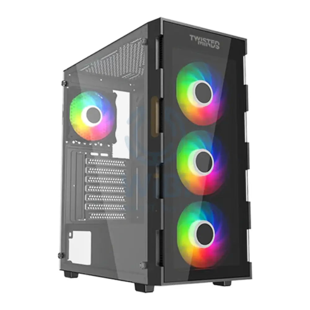 Twisted Minds Titan Glass Mid Tower Gaming Case - Black Gaming Consoles > Gaming Zone