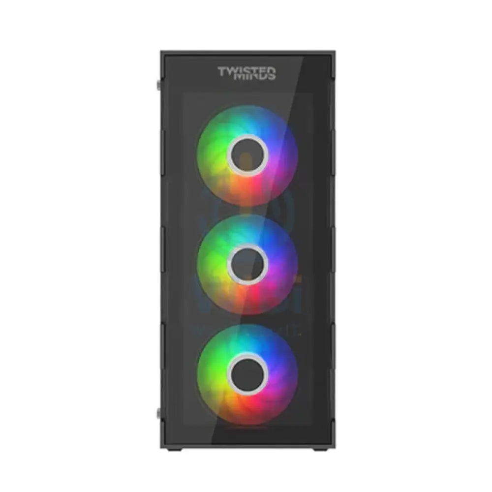 Twisted Minds Titan Glass Mid Tower Gaming Case - Black Gaming Consoles > Gaming Zone
