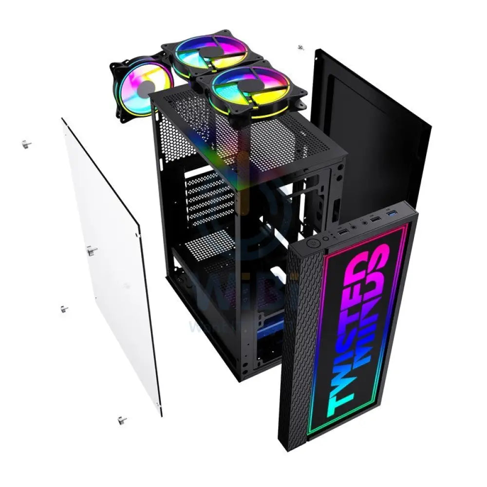 Twisted Minds Trinity-03 RGB Mid Tower Gaming Case - Black Accessories > Other Accessories > Gaming Zone > Offer Zone