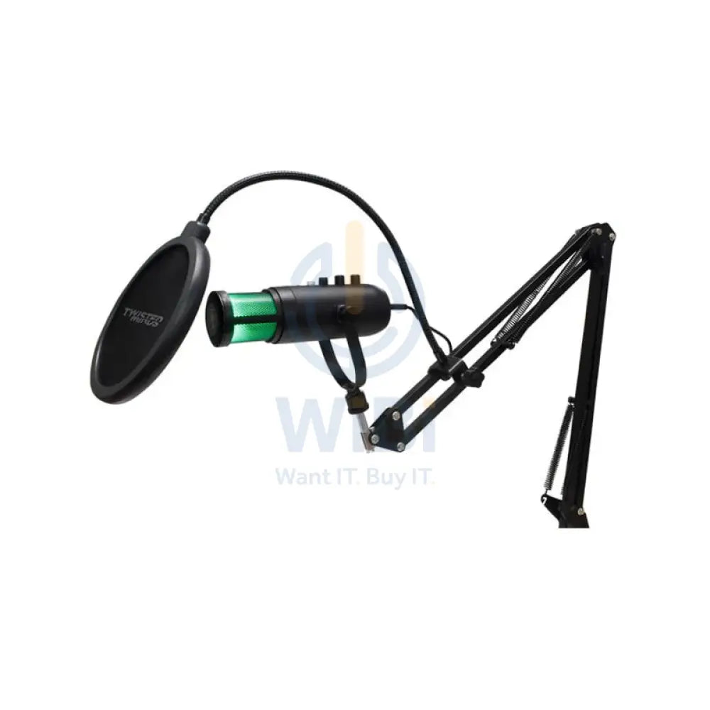 Twisted Minds USB Microphone with Stand and Arm - Black Accessories > Audio > Microphone