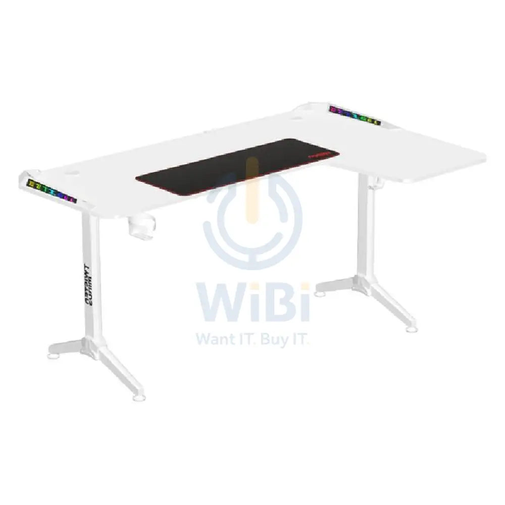 Twisted Minds WARRIOR L-Shaped RGB Gaming Desk - Right / White Accessories > Other Accessories > Gaming Zone