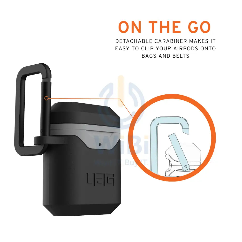 UAG Apple Airpods Gen 1& 2 Hard Case V2 - Black/Grey Accessories > Mobiles & Tablets > Mobiles