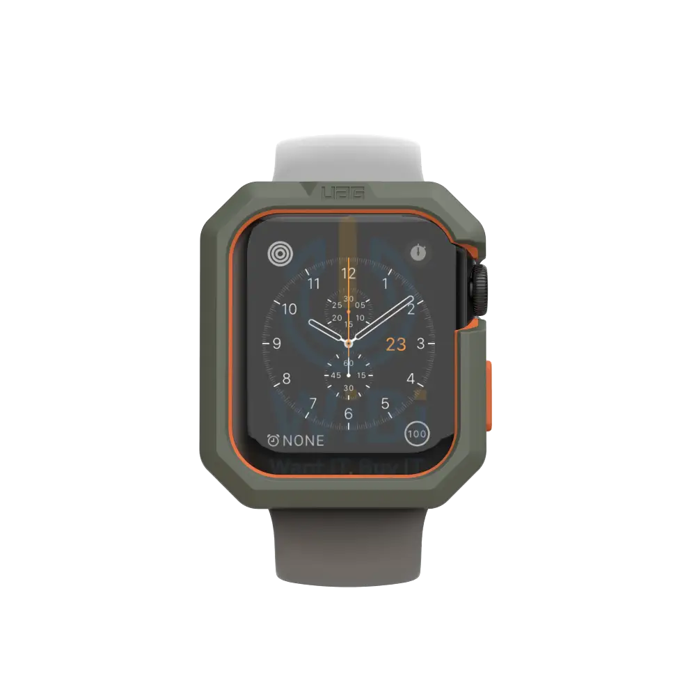 UAG Apple Watch 44mm Series 4/5/6/SE/SE2 Civilian Case - Olive/Orange Accessories > Smart Watches > Offer Zone