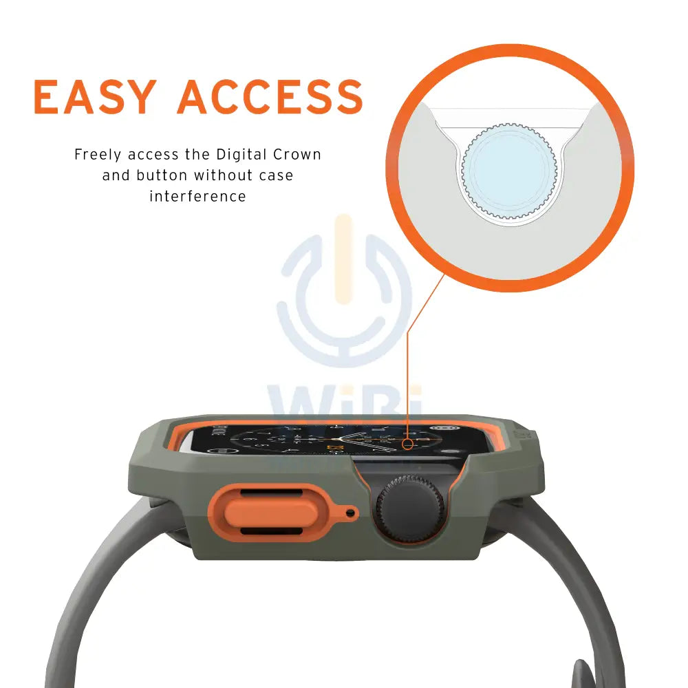 UAG Apple Watch 44mm Series 4/5/6/SE/SE2 Civilian Case - Olive/Orange Accessories > Smart Watches > Offer Zone