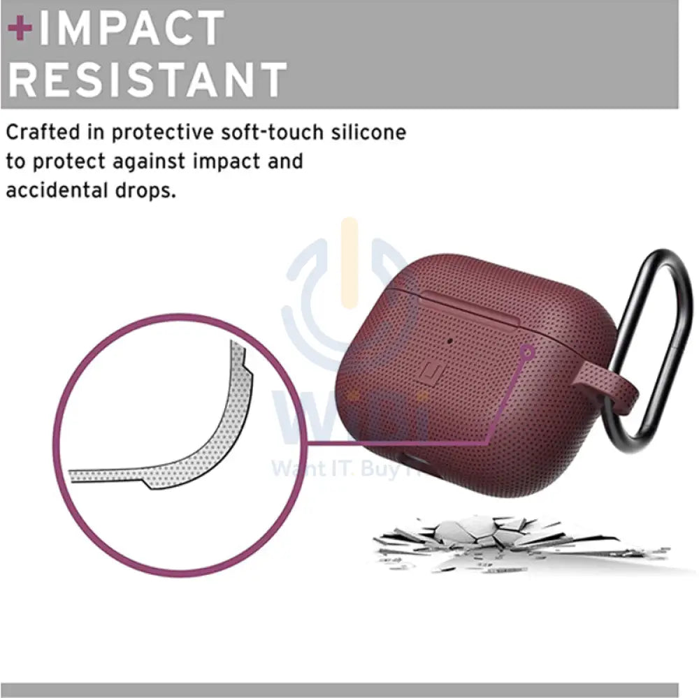 UAG Dot Silicone Case - Apple Airpods Pro / Aubergine Accessories > Mobiles & Tablets > Offer Zone
