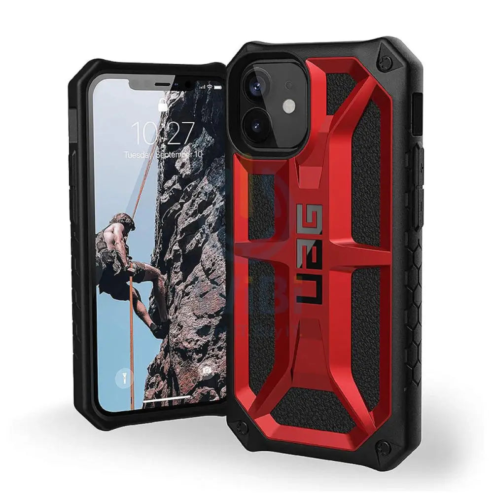 UAG iPhone 12 mini Monarch Case - Crimson Accessories > Mobiles & Tablets > Mobiles > Screen Protectors & Covers