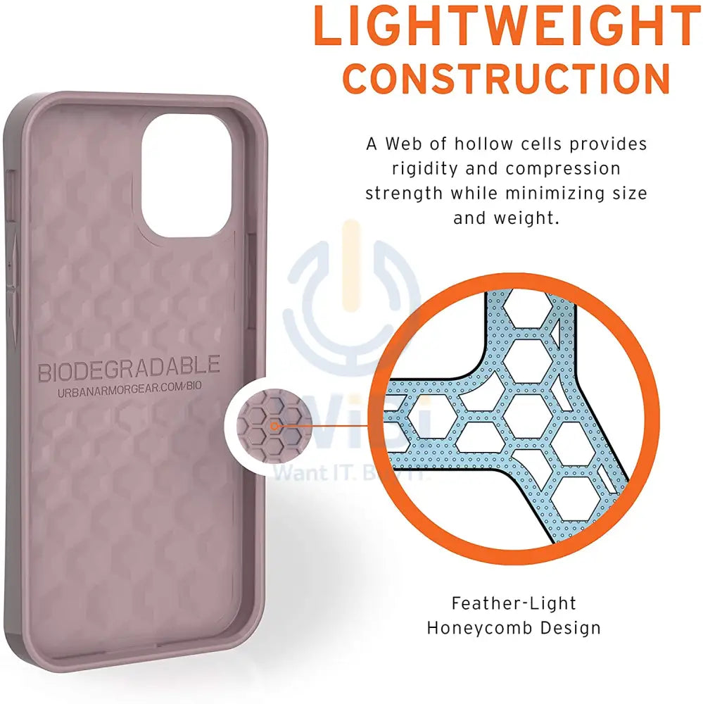 UAG iPhone 12 mini Outback Bio Case - Lilac Accessories > Mobiles & Tablets > Mobiles > Screen Protectors & Covers