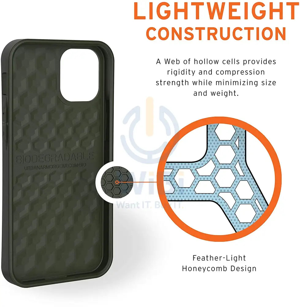 UAG iPhone 12 mini Outback Bio Case - Olive Accessories > Mobiles & Tablets > Mobiles > Screen Protectors & Covers