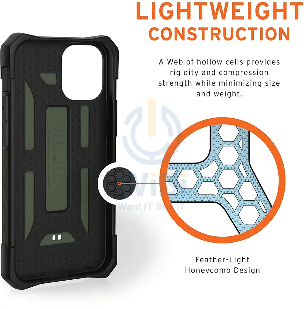 UAG iPhone 12 mini Pathfinder Case - Olive Accessories > Mobiles & Tablets > Mobiles > Screen Protectors & Covers