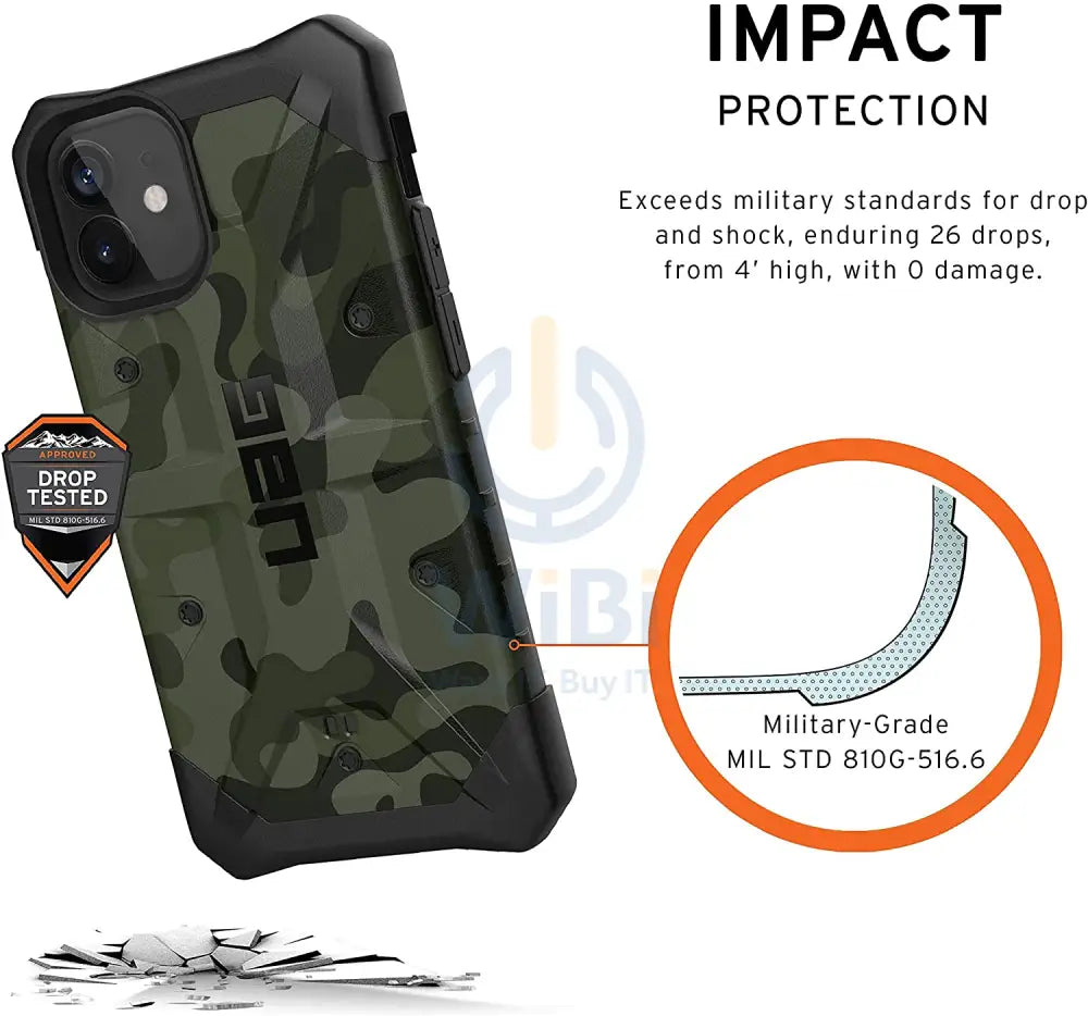 UAG iPhone 12 mini Pathfinder SE Camo Case - Forest Camo Accessories > Mobiles & Tablets > Mobiles > Screen Protectors