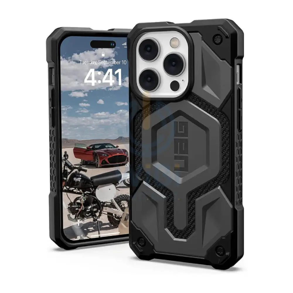 UAG Magsafe Monarch Pro Kevlar Case - Apple iPhone 14 Pro / Silver Accessories > Mobiles & Tablets