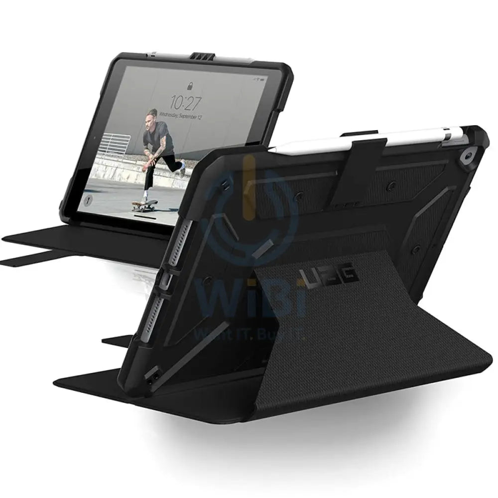 UAG Metropolis Case With Kick-Stand - Apple iPad 10.2inch / Black Accessories > Mobiles & Tablets > Offer Zone