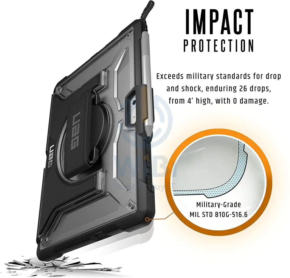 UAG Microsoft Surface Go 1/2/3 Plasma Case with Grip and Shoulder Strap - Ice Accessories > Mobiles & Tablets > Tablets