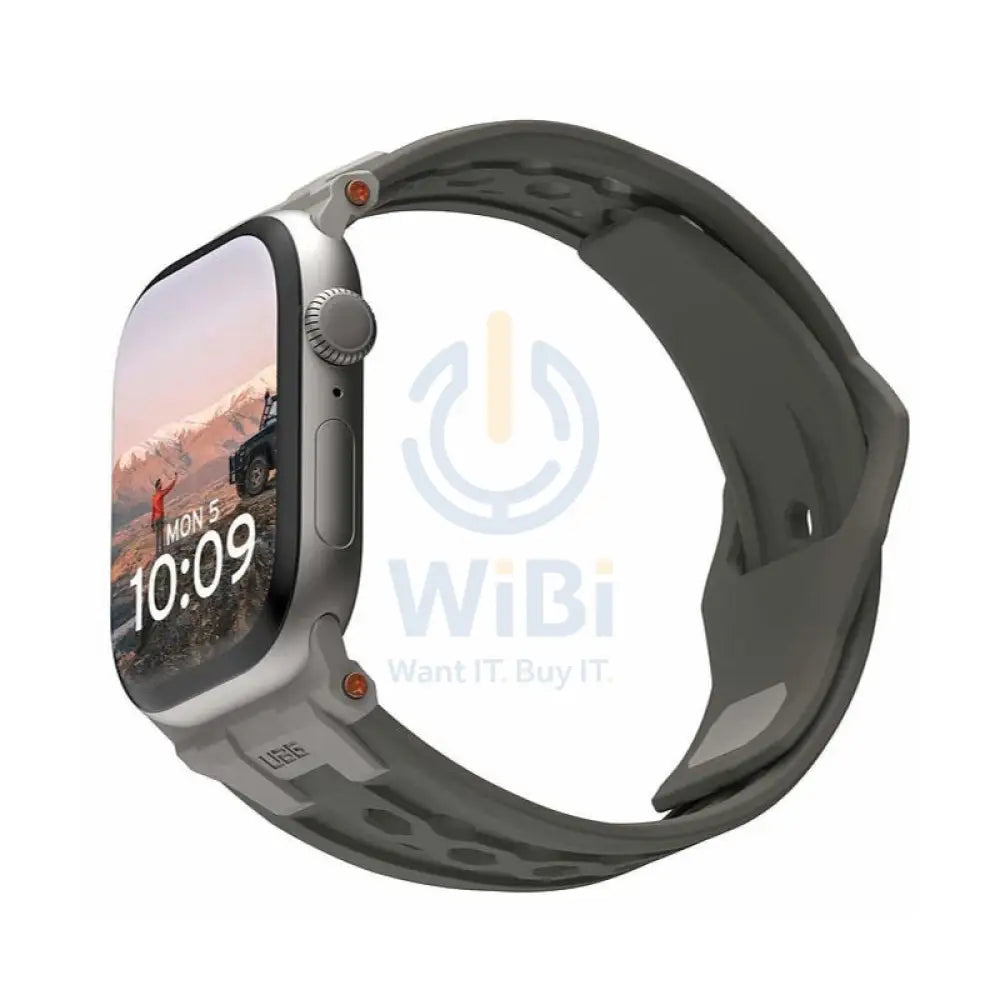 UAG Monarch Strap for Apple Watch 49/45/44/42mm - Olive/Titanium Accessories > Smart Watches > Straps