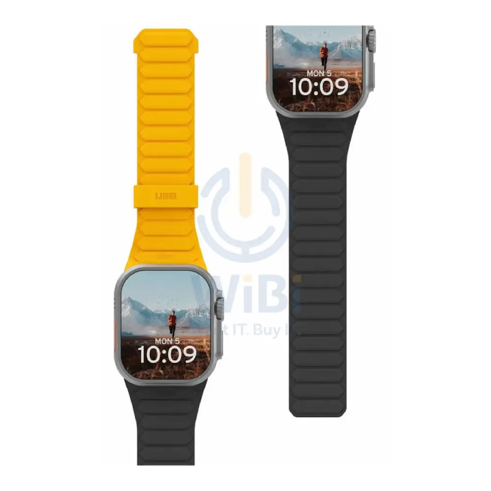 UAG Pathfinder Strap for Apple Watch 49/45/44/42mm - Black/Yellow Accessories > Smart Watches > Straps