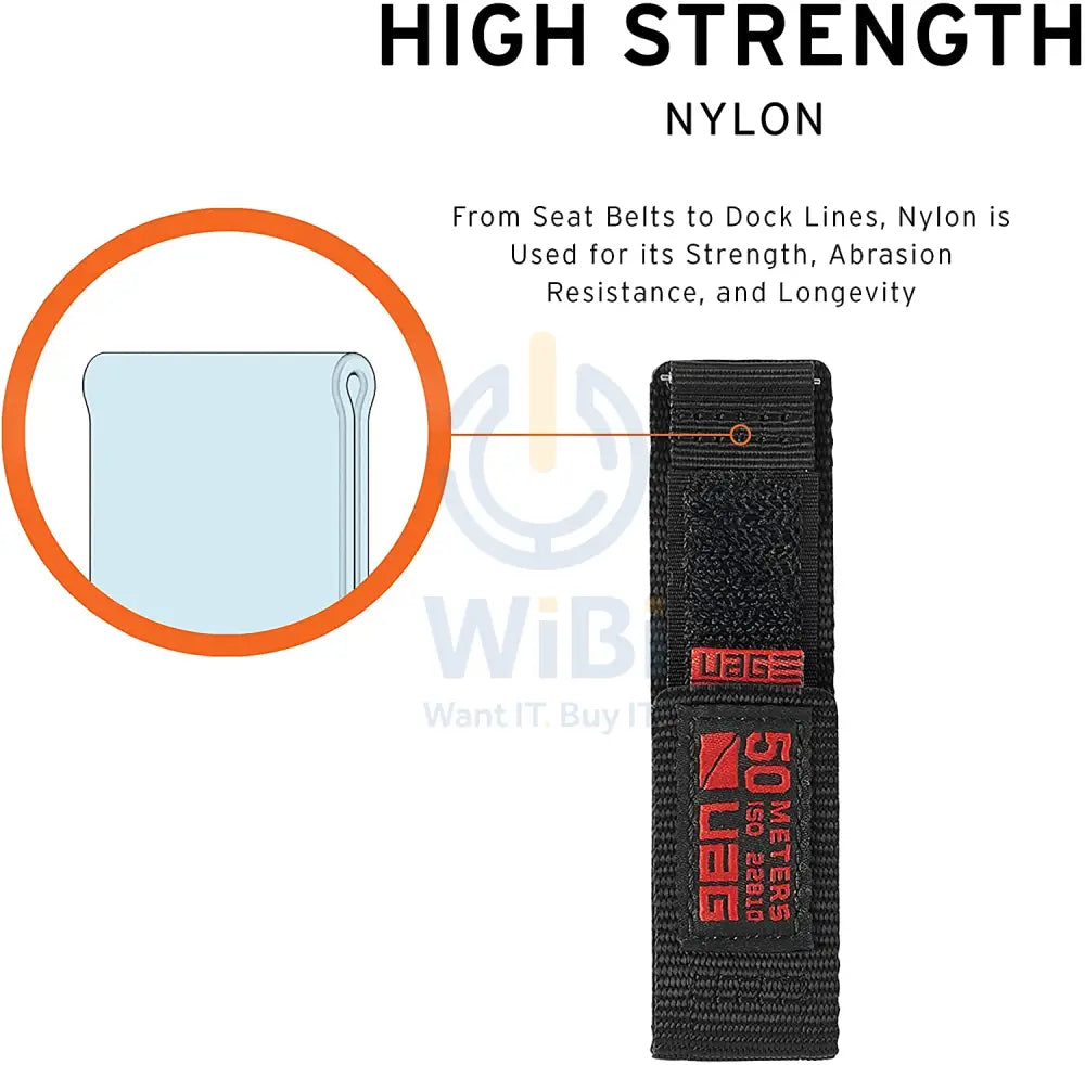 UAG Universal Watch (22mm lugs) Active Strap - Black Accessories > Smart Watches > Offer Zone