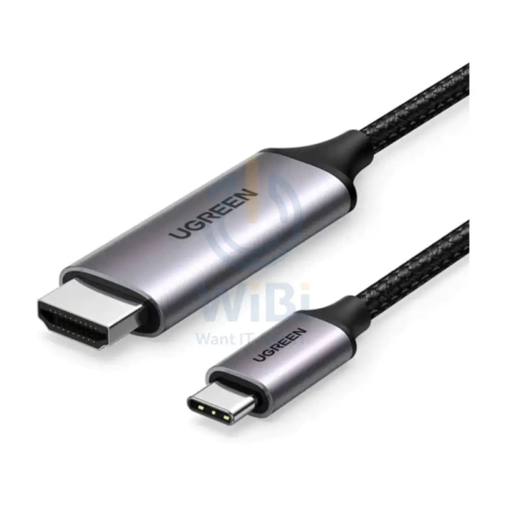 UGREEN 4K@60Hz USB-C to HDMI 2.0 Cable Aluminum Shell 1.5m - Gray Black Accessories > Cables & Converters > Cables >
