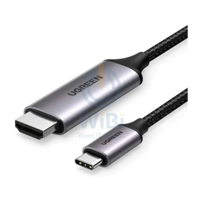 UGREEN 4K@60Hz USB-C to HDMI 2.0 Cable Aluminum Shell 1.5m - Gray Black Accessories > Cables & Converters > Cables >