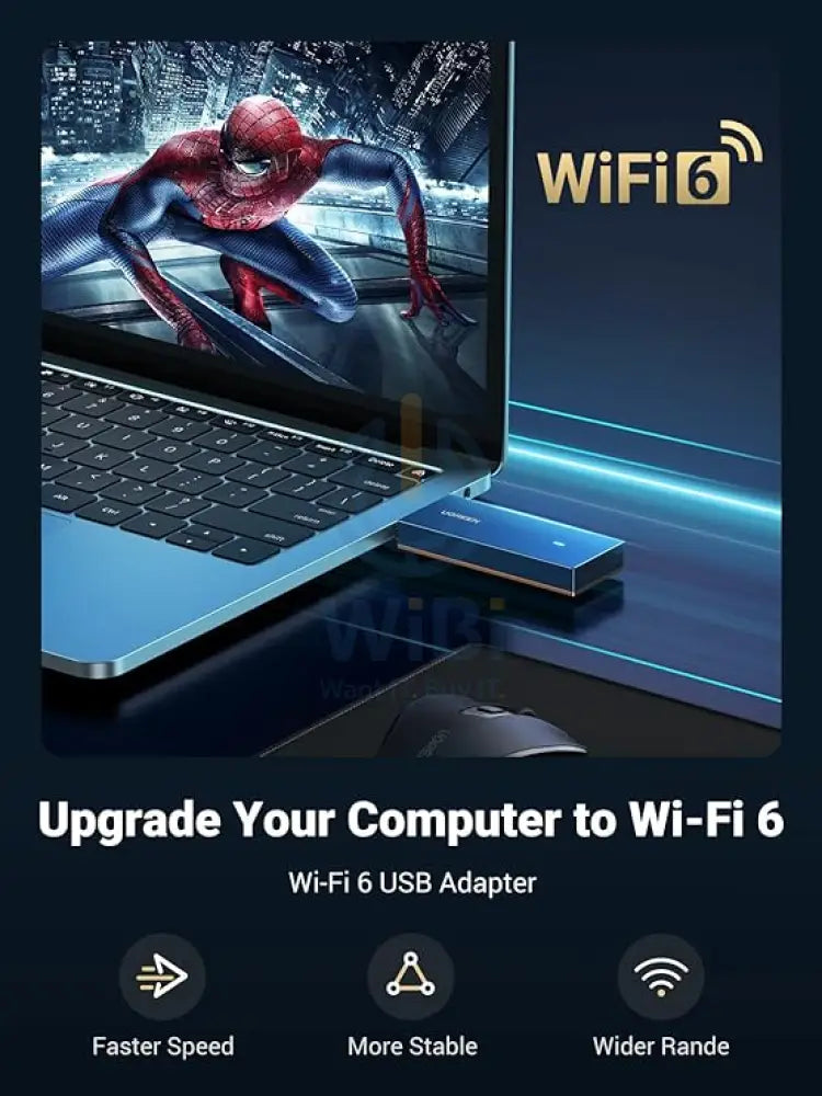 UGREEN AX1800 Dual-Band Wireless Adapter (Wi-Fi 6) Accessories > USB Hub