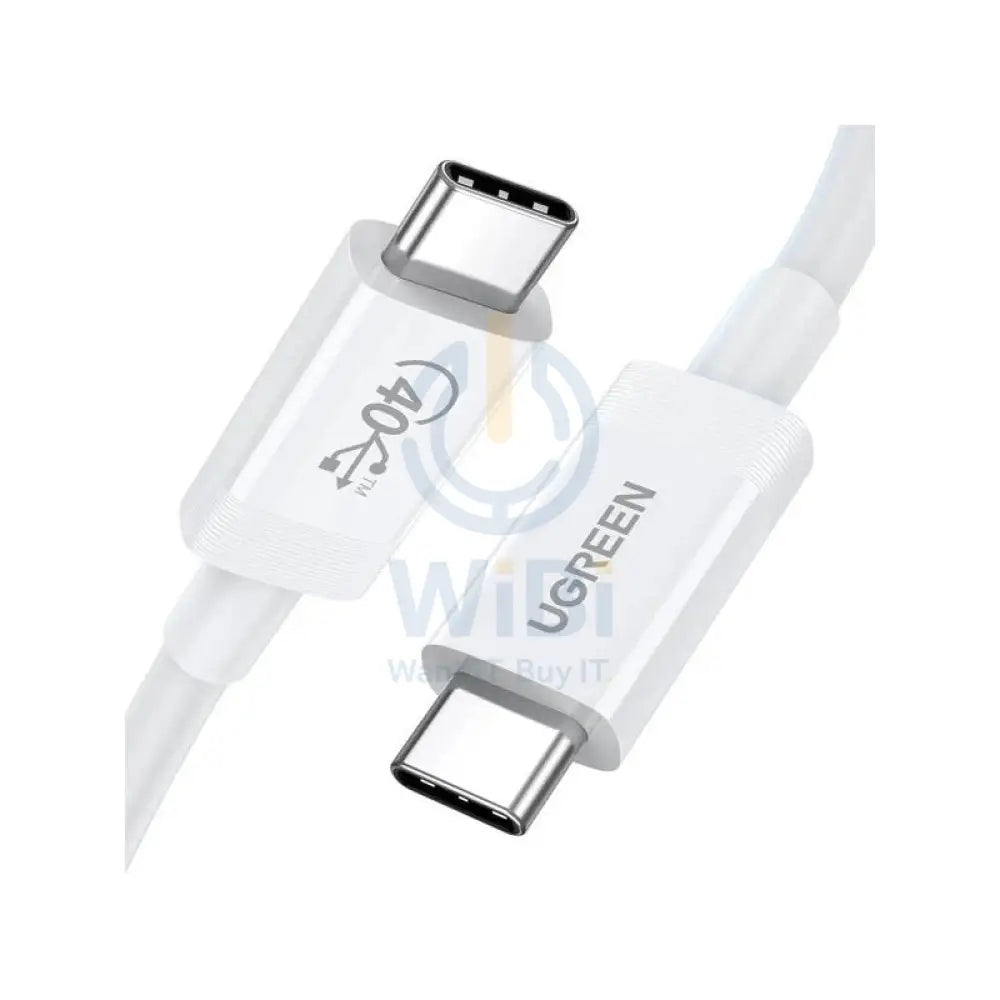 Ugreen cable USB4 40Gb/s USB-C - USB-C PD - 100W / 0.8 Meter / White Accessories > Cables & Converters > Cables > Offer