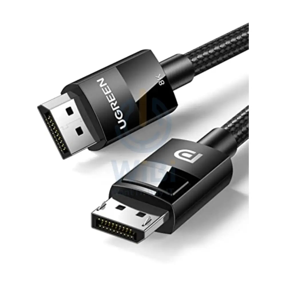 يوجرين DP 1.4 ذكر إلى ذكر إلى بلاستيك حافظة مضفر كابل - 2 أسود اكسسوارات > كبلات محولات > كبلات >