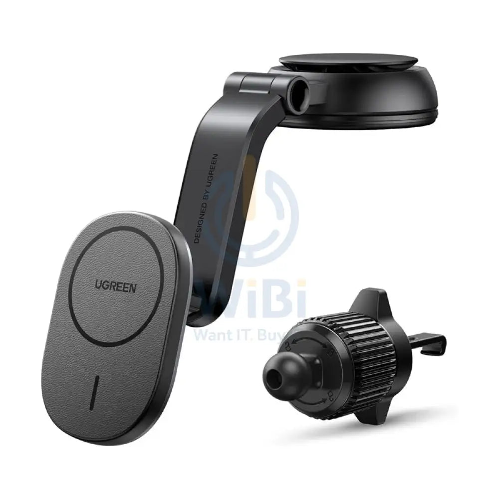 UGREEN Magnetic Wireless Car Charger - Black Accessories > Mobiles & Tablets > Mobiles > Mobile Holder / Stands