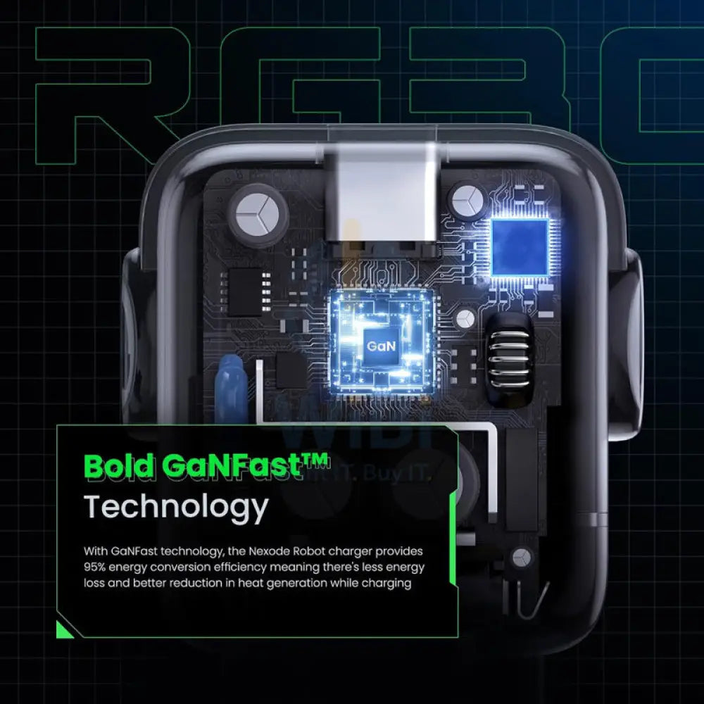 UGREEN Uno Gan Wall Mount Charger - 65W / USB-A / Type-C - Black Accessories > Mobiles & Tablets > Mobiles > Car