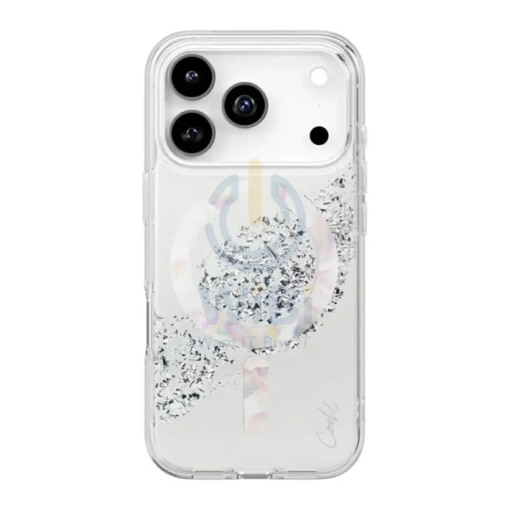 Uniq Coehl Crystelle Magclick Charging Case for Apple iPhone 17 Pro - Sparkling Silver Accessories > Mobiles & Tablets