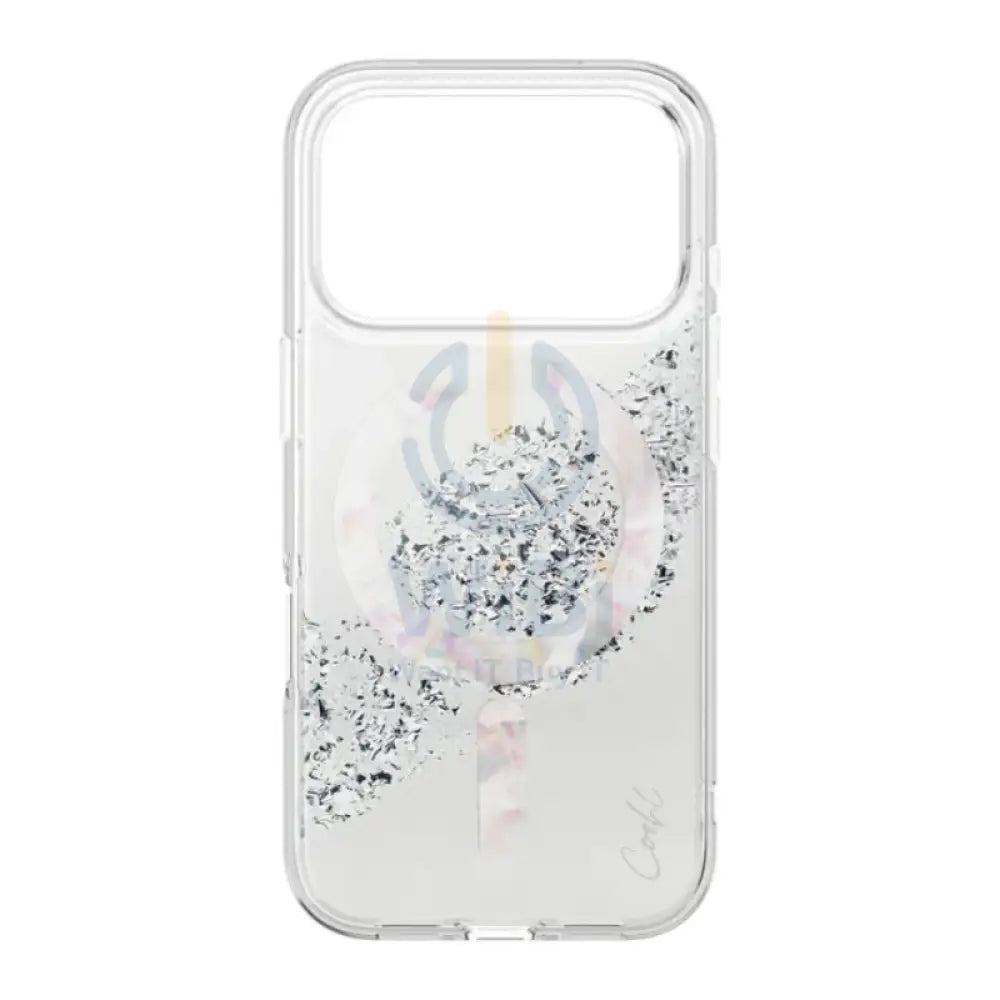 Uniq Coehl Crystelle Magclick Charging Case for Apple iPhone 17 Pro - Sparkling Silver Accessories > Mobiles & Tablets