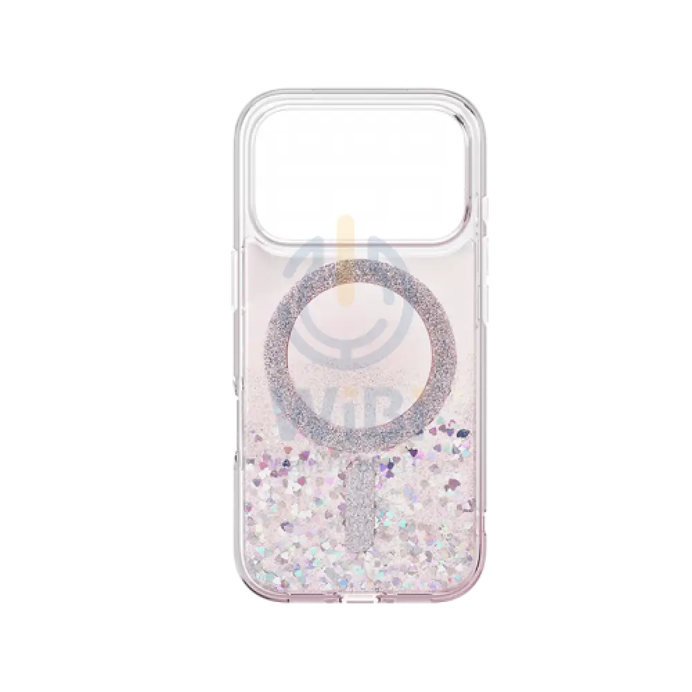 Uniq Coehl Solea Magclick Charging for Apple iPhone 17 Pro (2025) 6.3’’ - Glitter Hearts Accessories > Mobiles &