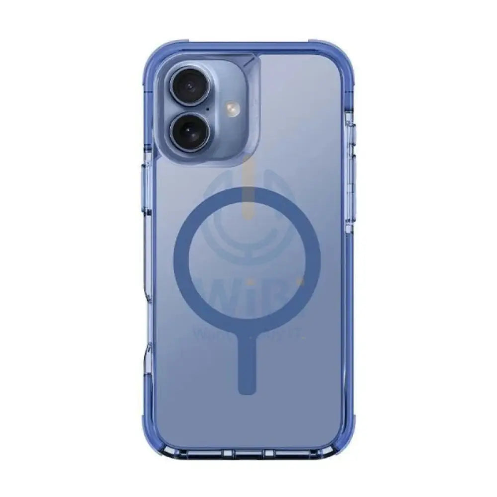Uniq Hybrid Combat Magsafe Case for iPhone 16 Pearl Blue Accessories > Mobiles & Tablets > Mobiles > Covers & Cases