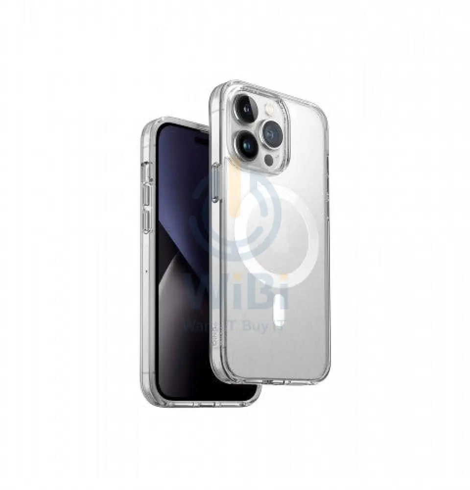 Uniq Hybrid iPhone 14 Pro Magclick Charging Combat (Af) - Dove (Satin Clear) Accessories > Mobiles & Tablets