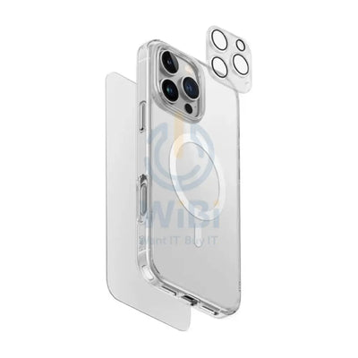UNIQ HYBRID IPHONE 16 PRO (2024) 6.3 MAGCLICK CHARGING CLEARVUE 360 ESSENTIAL BUNDLE PACK Accessories > Mobiles &