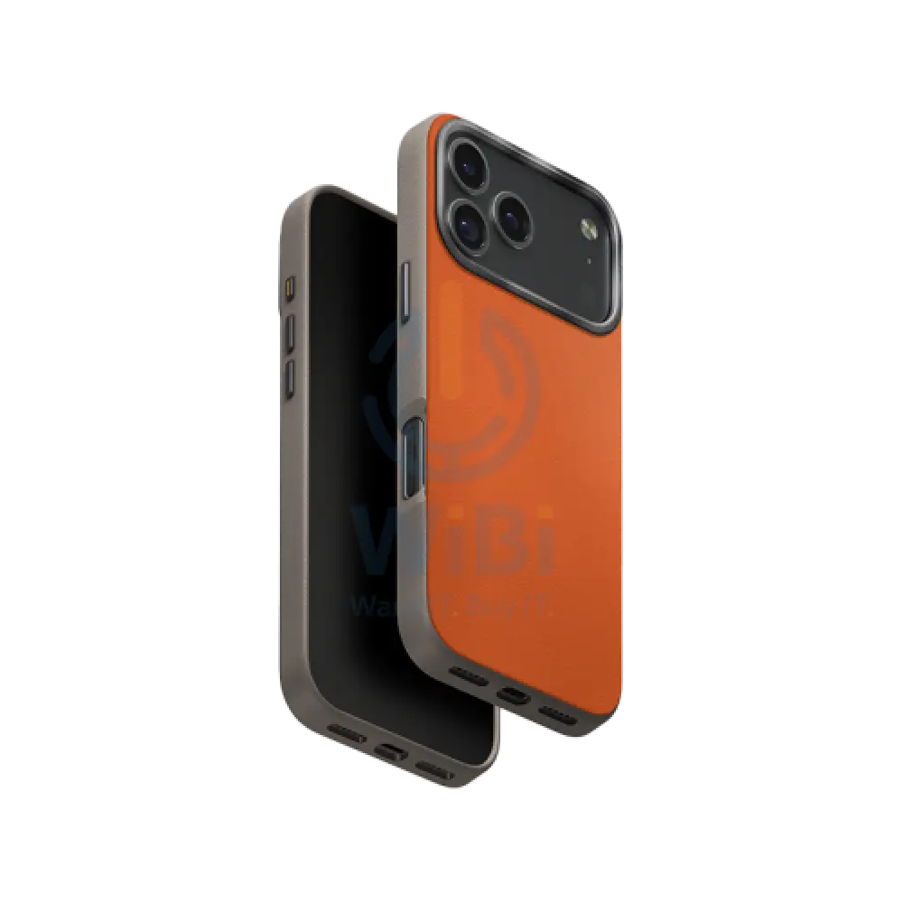 Uniq Hybrid Lyden DS Magclick Charging for Apple iPhone 17 Pro (2025) 6.3’’ - Flame Orange/Flint Grey Accessories >