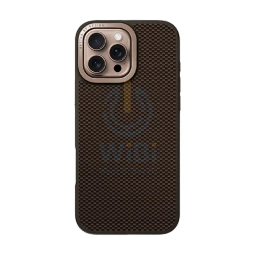 Uniq Hybrid Magclick Charging Keva Max With Camera Stand for iPhone 16 Pro Umber Brown Accessories > Mobiles & Tablets