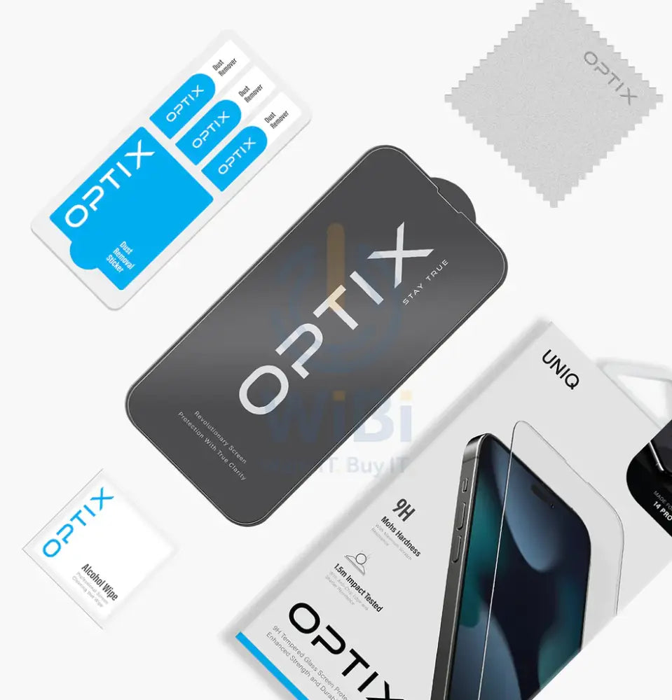 Uniq Optix iPhone 14 Pro 6.1 Tempered Glass Screen Protector - Clear Accessories > Mobiles & Tablets > Mobiles > Screen
