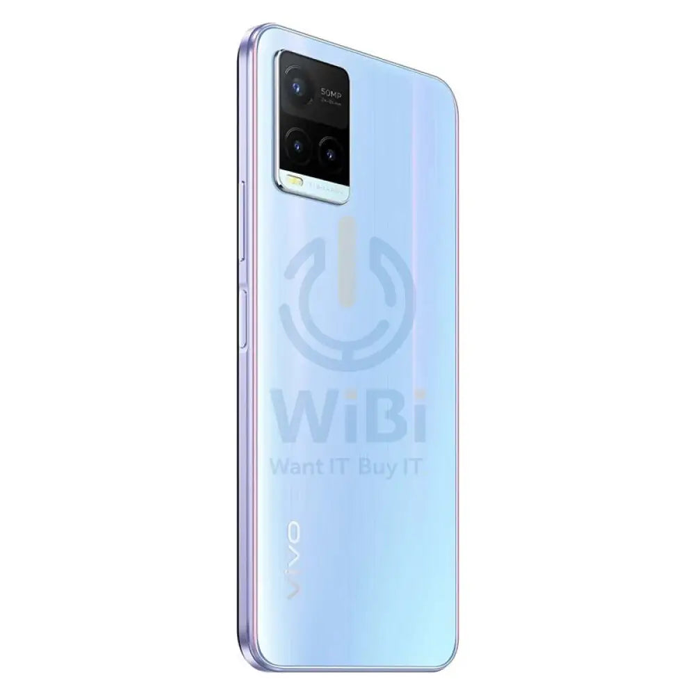 Vivo Y21T - 128 جيجابايت / 6.51" HD+ / 4جي / واي-فاي / Pearl أبيض - هاتف