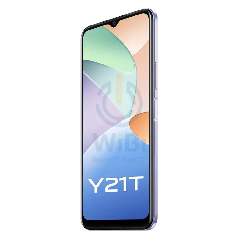 Vivo Y21T - 128 جيجابايت / 6.51" HD+ / 4جي / واي-فاي / Pearl أبيض - هاتف