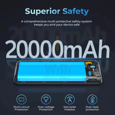 VOLTME Hypercore طاقة - 20000 مللي أمبير في الساعة / 22.5 واط / يو اس بي/ يو اس بي/ أسود اكسسوارات طاقة