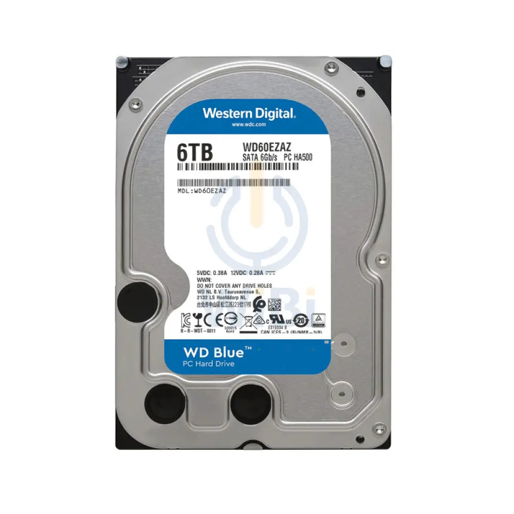 WD Blue Internal Drive - 6TB / 3.5-inch / SATA-III / 5400 RPM / 256MB Buffer