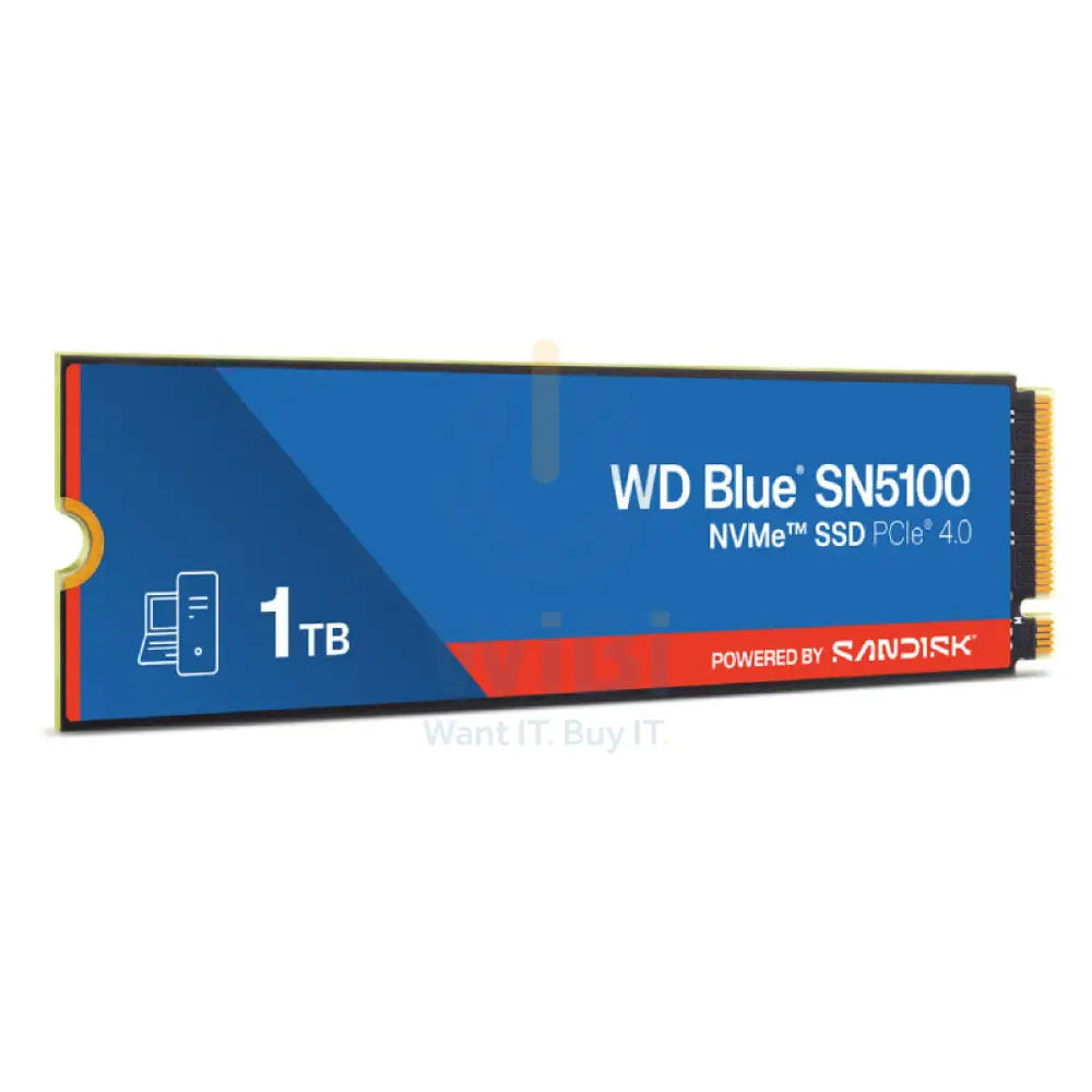 WD Blue SN5100 NVMe SSD - 1TB / Up to 7100MB/s / M.2 2280 / PCIe Gen4 x4 - SSD (Solid State Drive) Storage > Solid