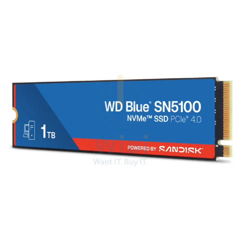 WD Blue SN5100 NVMe SSD - 1TB / Up to 7100MB/s / M.2 2280 / PCIe Gen4 x4 - SSD (Solid State Drive) Storage > Solid