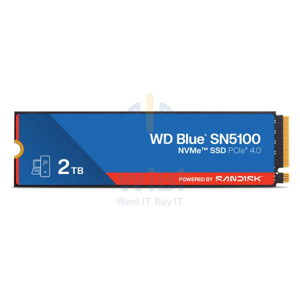 WD Blue SN5100 NVMe SSD - 2TB / Up to 7100MB/s / M.2 2280 / PCIe Gen4 x4 - SSD (Solid State Drive) Storage > Solid