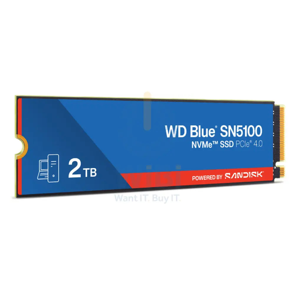 WD Blue SN5100 NVMe SSD - 2TB / Up to 7100MB/s / M.2 2280 / PCIe Gen4 x4 - SSD (Solid State Drive) Storage > Solid